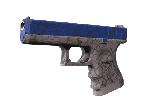 Glock-18 | Blue Fissure (Well-Worn)