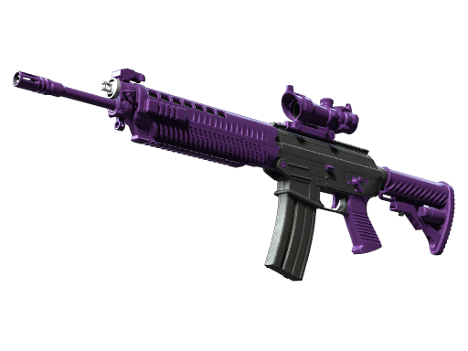 SG 553 | Ultraviolet (Battle-Scarred)