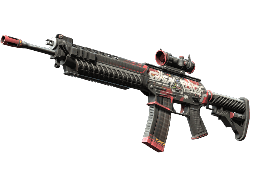 SG 553 | Cyberforce (Well-Worn)