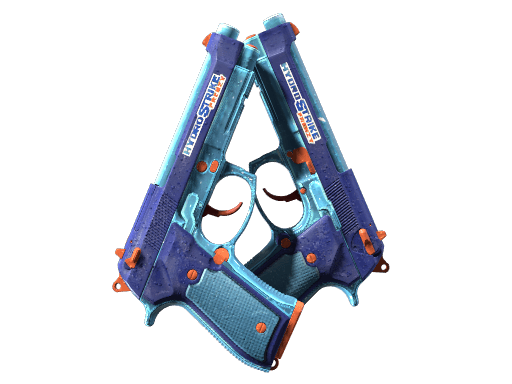 Dual Berettas | Hydro Strike (Well-Worn)
