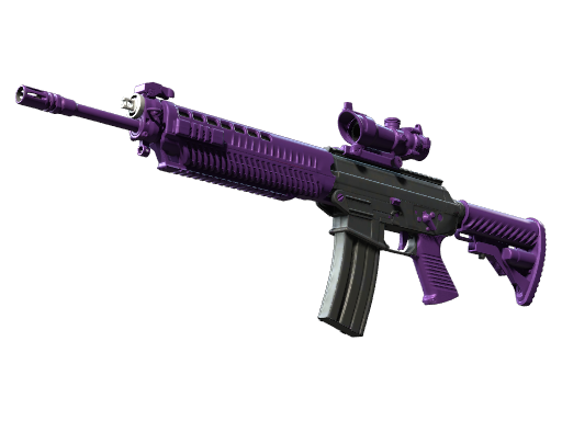 SG 553 | Ultraviolet (Battle-Scarred)