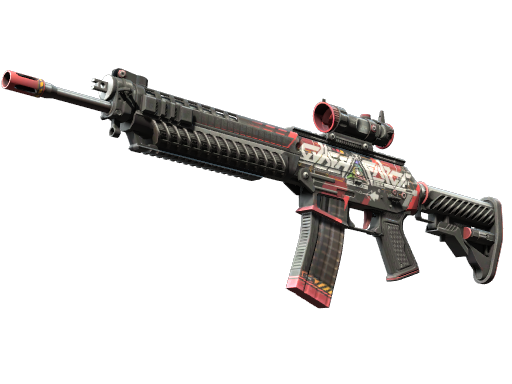SG 553 | Cyberforce (Well-Worn)