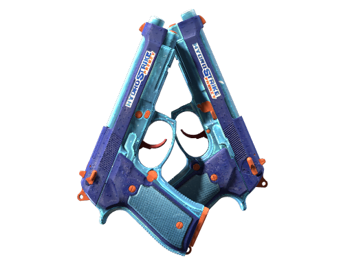 Dual Berettas | Hydro Strike (Well-Worn)